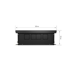 Внутрипольный конвектор Royal Thermo Atrium 110/300/1100-DG-U-BL