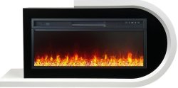 Каминокомплект Royal Flame Basel R с очагом Vision 42 LED белый с черным