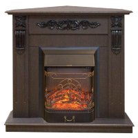 Каминокомплект RealFlame Dominica Corner STD/EUG DN с очагом Majestic Lux Black S