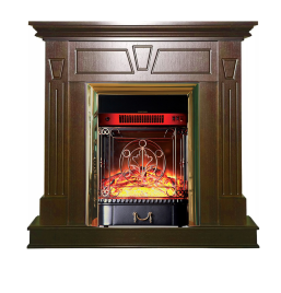 Каминокомплект Interflame Берта с очагом Majestic FX M Brass дуб