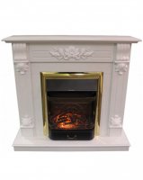 Каминокомплект RealFlame Ottawa STD/EUG WT с очагом Majestic Lux Brass S