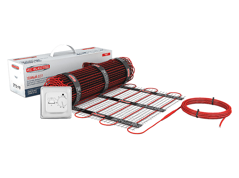 Комплект теплого пола AC Electric ACMM 2-150-1 с терморегулятором