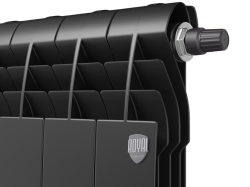 Биметаллический радиатор отопления Royal Thermo BiLiner 500 VR 8 секций Noir Sable