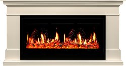 Каминокомплект Royal Flame California с очагом 5D V-ART 40 слоновая кость (Высота 860)