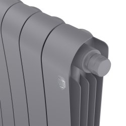 Биметаллический радиатор отопления Royal Thermo Infinity 500 VR80 6 секций Silver Satin