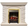 Каминокомплект RealFlame Elford STD/EUG/25'5/HL WT с очагом Fobos s Lux Black/Brass