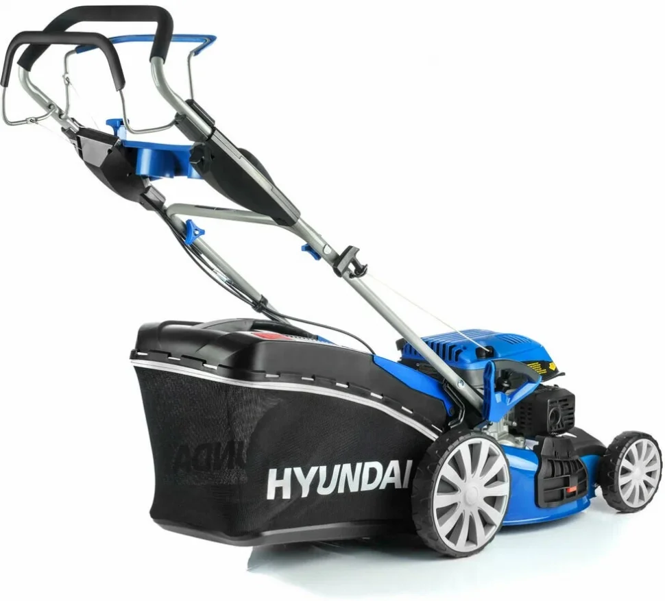 Газонокосилка бензиновая самоходная Hyundai L 4610SЕ, 3,5 л. с, 65 л