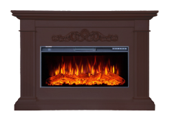 Каминокомплект InterFlame Шелтон с очагом FreeSpace 40 LED FX QZ темный дуб